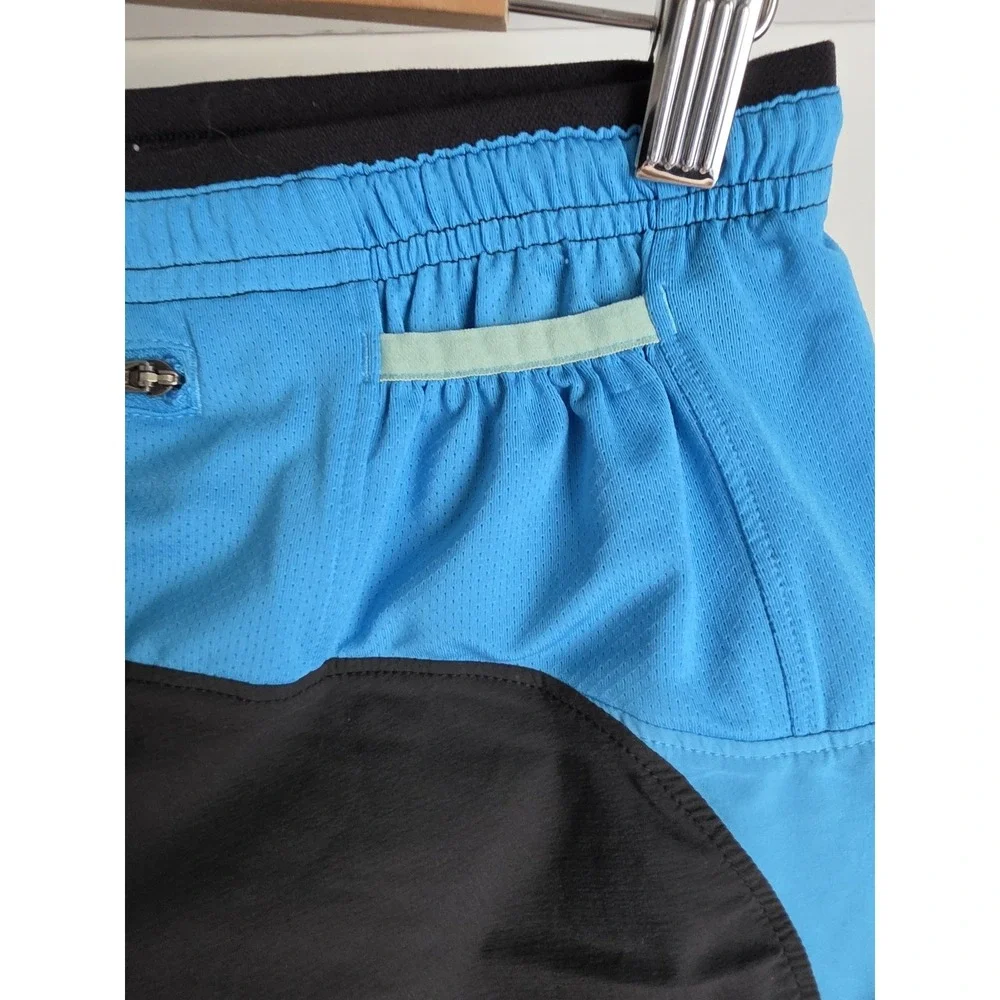 The North Face Shorts Womens XS Black Blue Colorblock Athletic Casual 4in
